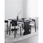 シンプルモダンなアッシュ材テーブル - 洗練されたデザインで、どんなインテリアにもぴったりの食卓 hmr-4789