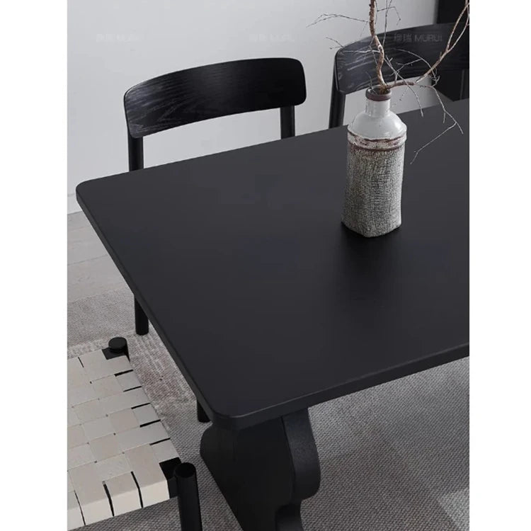 シンプルモダンなアッシュ材テーブル - 洗練されたデザインで、どんなインテリアにもぴったりの食卓 hmr-4789