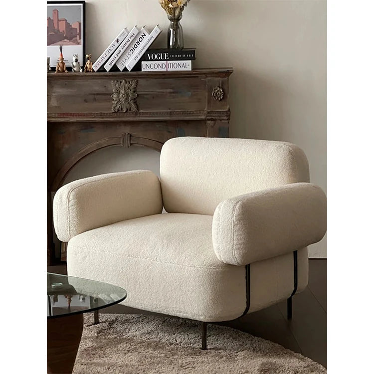 ステンレス製現代的なデザインチェア | おしゃれなリビングルームに最適 | 快適な座り心地 hmr-4791