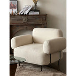 ステンレス製現代的なデザインチェア | おしゃれなリビングルームに最適 | 快適な座り心地 hmr-4791