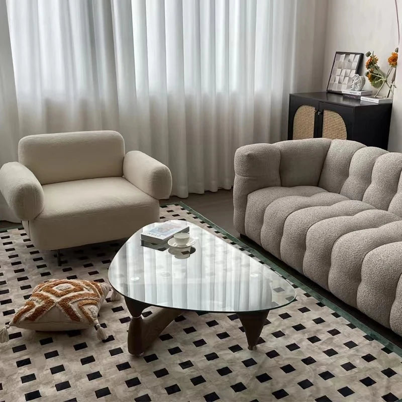 ステンレス製現代的なデザインチェア | おしゃれなリビングルームに最適 | 快適な座り心地 hmr-4791