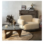 ステンレス製現代的なデザインチェア | おしゃれなリビングルームに最適 | 快適な座り心地 hmr-4791