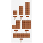 アッシュ材のナイトテーブル - モダンでシンプルなデザイン、収納力抜群のインテリア家具 hmr-4803