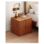 アッシュ材のナイトテーブル - モダンでシンプルなデザイン、収納力抜群のインテリア家具 hmr-4803