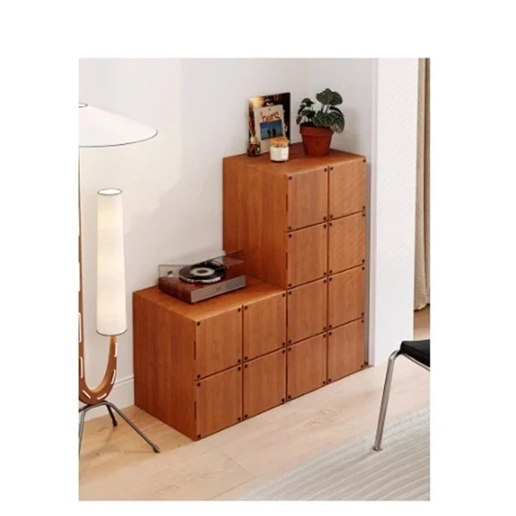 アッシュ材のナイトテーブル - モダンでシンプルなデザイン、収納力抜群のインテリア家具 hmr-4803