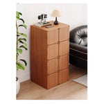 アッシュ材のナイトテーブル - モダンでシンプルなデザイン、収納力抜群のインテリア家具 hmr-4803