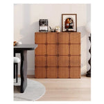 アッシュ材のナイトテーブル - モダンでシンプルなデザイン、収納力抜群のインテリア家具 hmr-4803