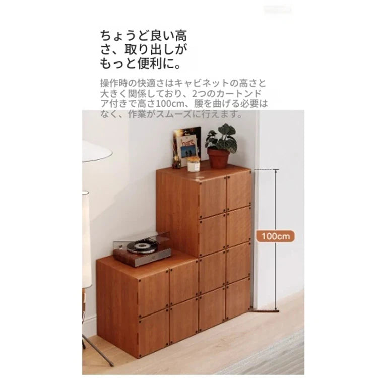 アッシュ材のナイトテーブル - モダンでシンプルなデザイン、収納力抜群のインテリア家具 hmr-4803