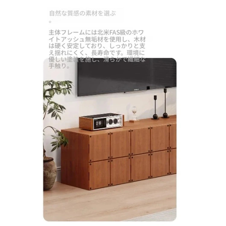 アッシュ材のナイトテーブル - モダンでシンプルなデザイン、収納力抜群のインテリア家具 hmr-4803