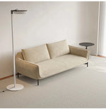 エアレザー製・パインフレームのシンプルモダンソファー - ステンレス脚でスタイリッシュなリビング空間を演出! hmr-4810