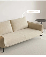 エアレザー製・パインフレームのシンプルモダンソファー - ステンレス脚でスタイリッシュなリビング空間を演出! hmr-4810