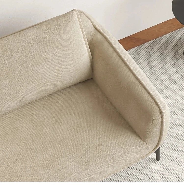 エアレザー製・パインフレームのシンプルモダンソファー - ステンレス脚でスタイリッシュなリビング空間を演出! hmr-4810