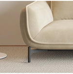 エアレザー製・パインフレームのシンプルモダンソファー - ステンレス脚でスタイリッシュなリビング空間を演出! hmr-4810