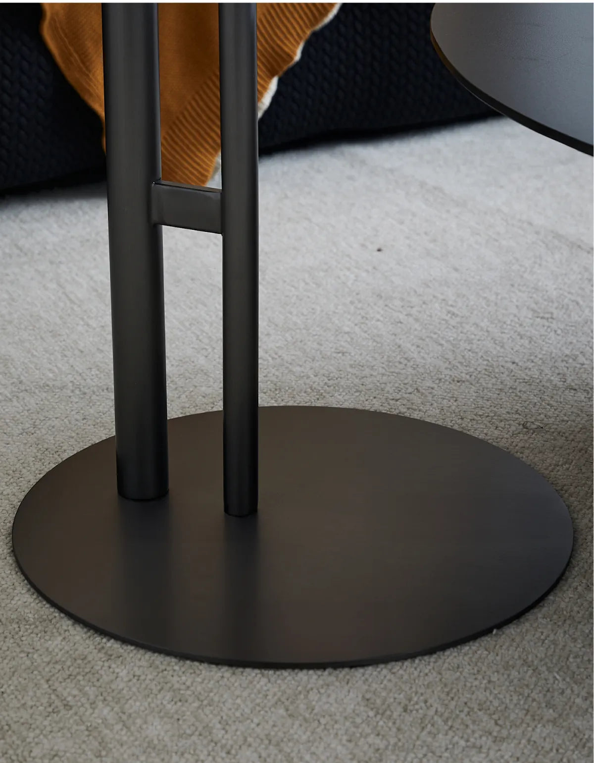 高級感あふれるモダンセンターテーブル|セラミック&合成皮革×ステンレスデザイン hms-4051