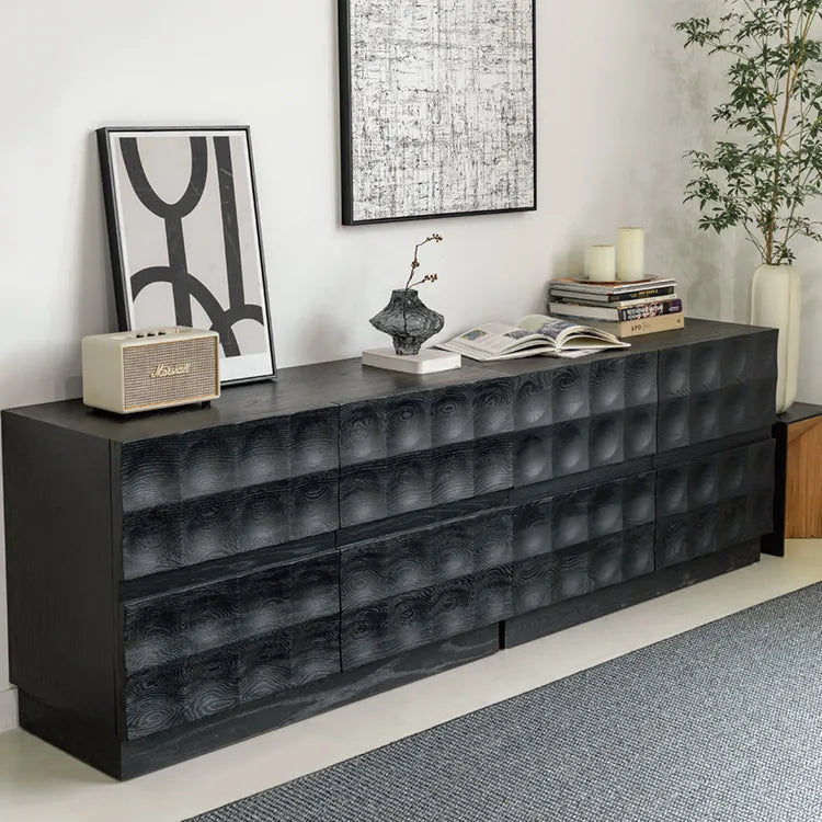 北欧風デザインキャビネット|アッシュ材質感のあるスタイリッシュ収納家具 hms-4052