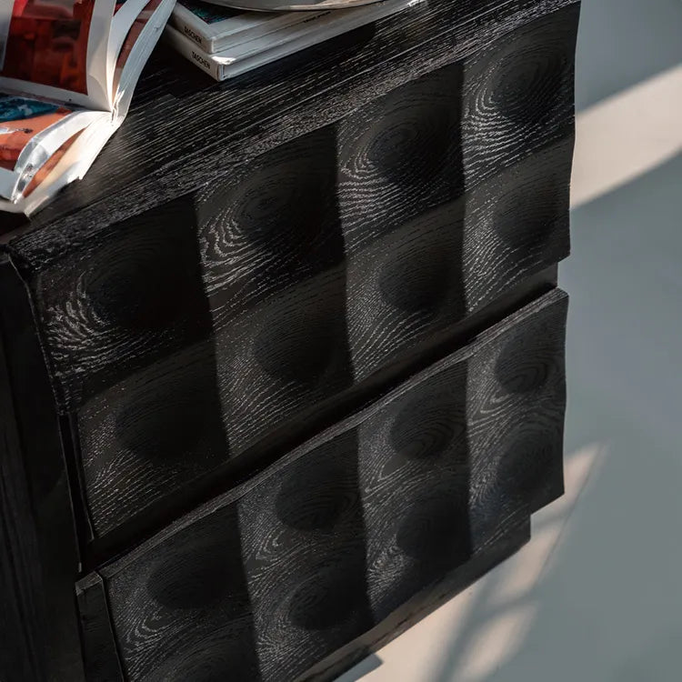 北欧風デザインキャビネット|アッシュ材質感のあるスタイリッシュ収納家具 hms-4052