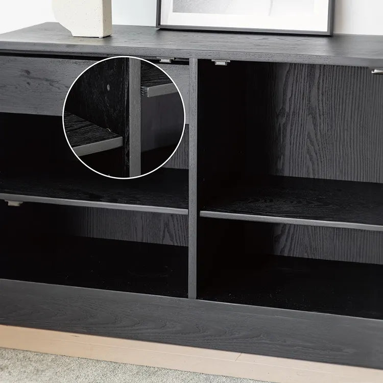 北欧風デザインキャビネット|アッシュ材質感のあるスタイリッシュ収納家具 hms-4052