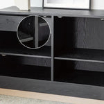 北欧風デザインキャビネット|アッシュ材質感のあるスタイリッシュ収納家具 hms-4052