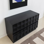 北欧風デザインキャビネット|アッシュ材質感のあるスタイリッシュ収納家具 hms-4052