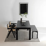 モダンなアッシュ材ダイニングテーブルセット - 洗練されたデザインでお部屋をスタイリッシュに演出 hms-4054