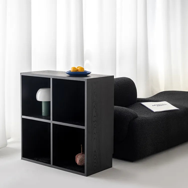 モダンデザインのアッシュ材キャビネット|多功能収納&強化ガラス仕様 hms-4059