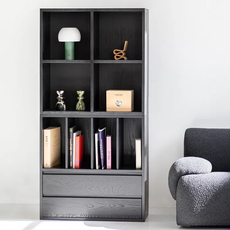 モダンデザインのアッシュ材キャビネット|多功能収納&強化ガラス仕様 hms-4059