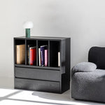 モダンデザインのアッシュ材キャビネット|多功能収納&強化ガラス仕様 hms-4059