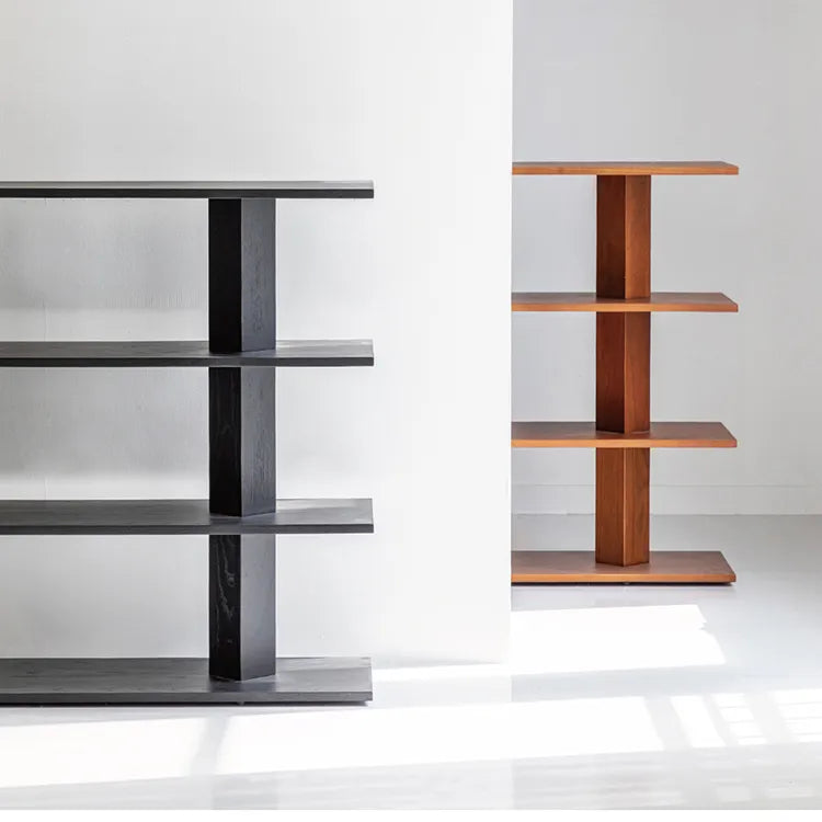 モダンデザインアッシュ材ラック - あなたのセンスを引き立てる多層板シェルフ hms-4066