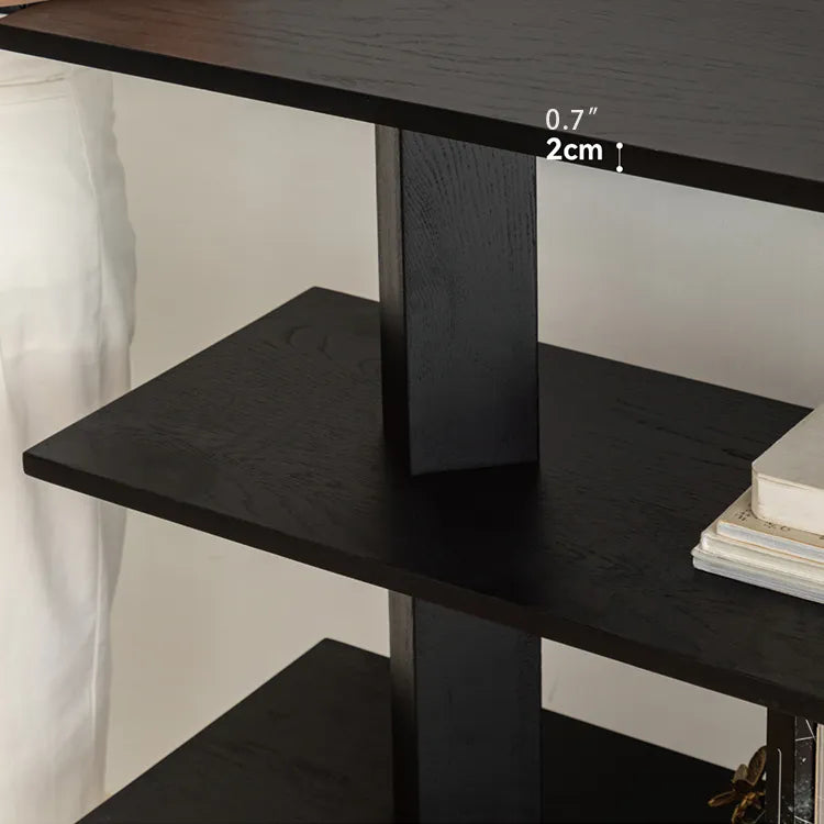 モダンデザインアッシュ材ラック - あなたのセンスを引き立てる多層板シェルフ hms-4066