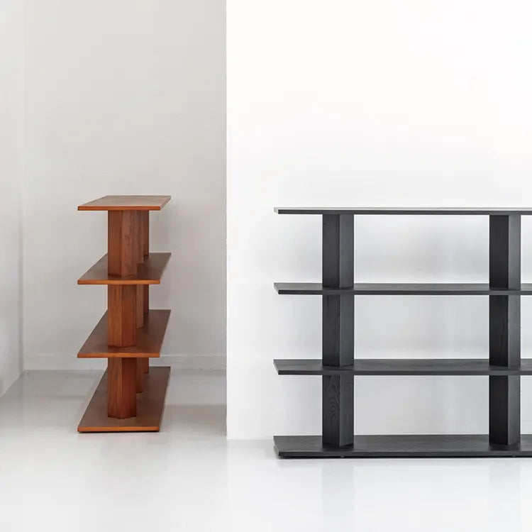 モダンデザインアッシュ材ラック - あなたのセンスを引き立てる多層板シェルフ hms-4066