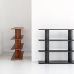 モダンデザインアッシュ材ラック - あなたのセンスを引き立てる多層板シェルフ hms-4066