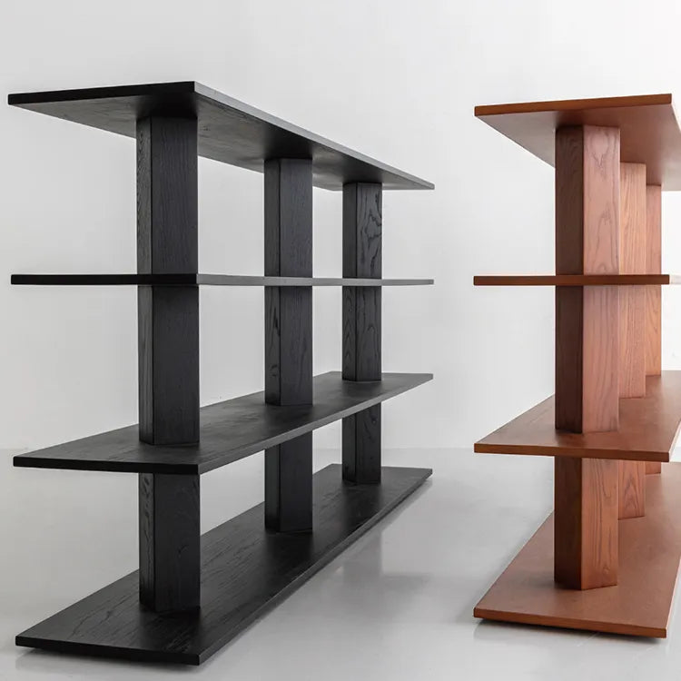 モダンデザインアッシュ材ラック - あなたのセンスを引き立てる多層板シェルフ hms-4066