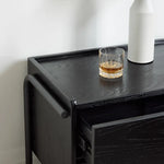 モダンデザイン?多層板ナイトテーブル|スタイリッシュなベッドサイド収納 hms-4069