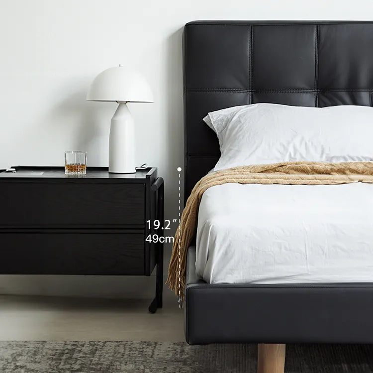 モダンデザイン?多層板ナイトテーブル|スタイリッシュなベッドサイド収納 hms-4069