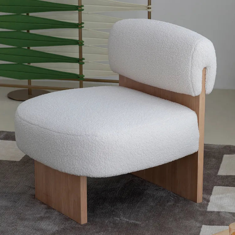 シープボア素材の快適チェア|モダンラグジュアリーデザイン hms-4074