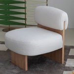 シープボア素材の快適チェア|モダンラグジュアリーデザイン hms-4074