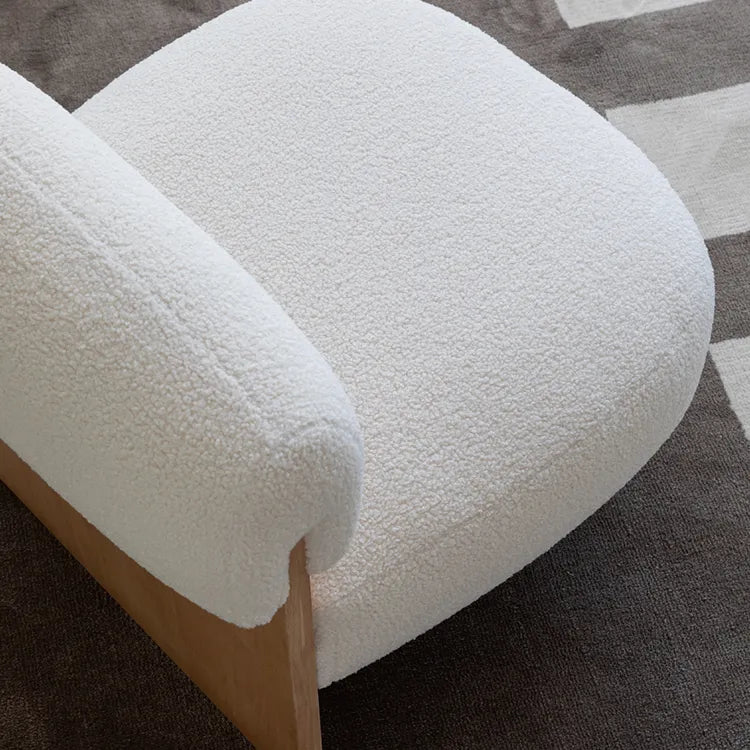 シープボア素材の快適チェア|モダンラグジュアリーデザイン hms-4074