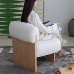 シープボア素材の快適チェア|モダンラグジュアリーデザイン hms-4074