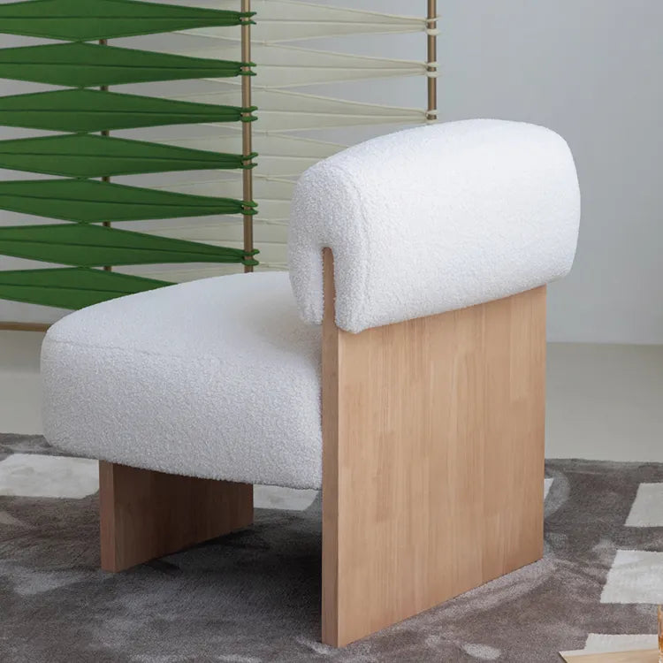 シープボア素材の快適チェア|モダンラグジュアリーデザイン hms-4074