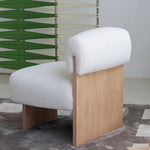 シープボア素材の快適チェア|モダンラグジュアリーデザイン hms-4074