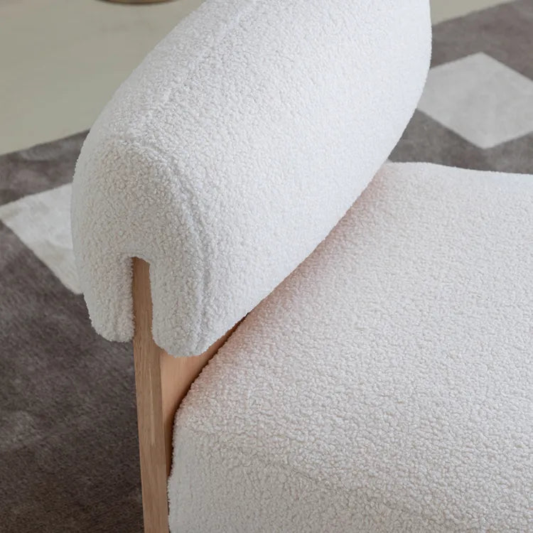 シープボア素材の快適チェア|モダンラグジュアリーデザイン hms-4074