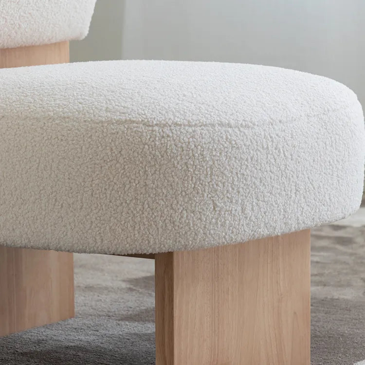 シープボア素材の快適チェア|モダンラグジュアリーデザイン hms-4074