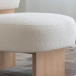 シープボア素材の快適チェア|モダンラグジュアリーデザイン hms-4074