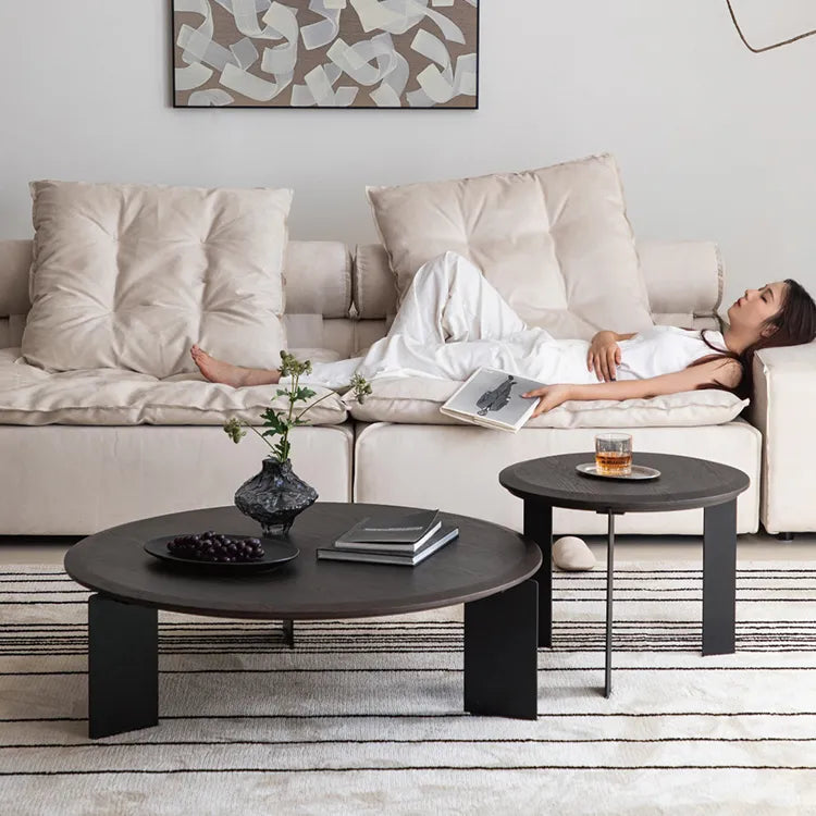 モダンなアイアン製センターテーブル|エレガントなリビングのアクセントに最適 hms-4076