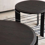 モダンなアイアン製センターテーブル|エレガントなリビングのアクセントに最適 hms-4076