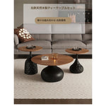 アッシュ材センターテーブル|モダンデザインのリビングテーブル|洗練されたインテリアに最適 hmsf-4664