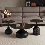 アッシュ材センターテーブル|モダンデザインのリビングテーブル|洗練されたインテリアに最適 hmsf-4664