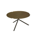 ステンレス&銅製 おしゃれなセンターテーブル 蓮の花モチーフ リビングルームに最適 hmsf-4665