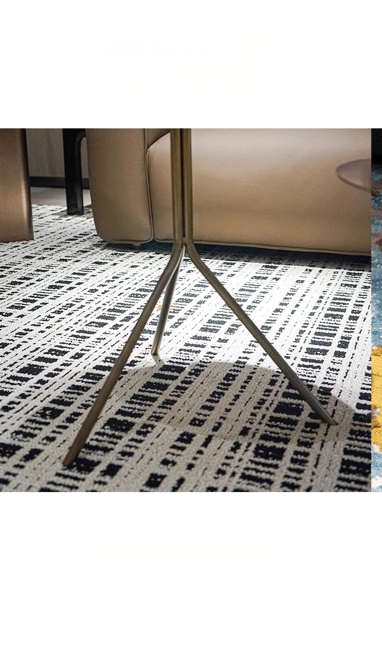 ステンレス&銅製 おしゃれなセンターテーブル 蓮の花モチーフ リビングルームに最適 hmsf-4665