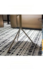 ステンレス&銅製 おしゃれなセンターテーブル 蓮の花モチーフ リビングルームに最適 hmsf-4665